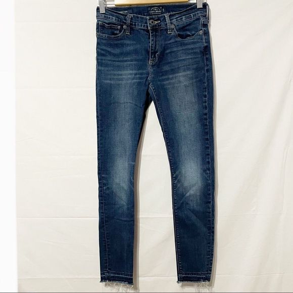 2/26 Brooke Skinny Jeans Raw Released Hem Lucky Brand - Picture 9 of 11
